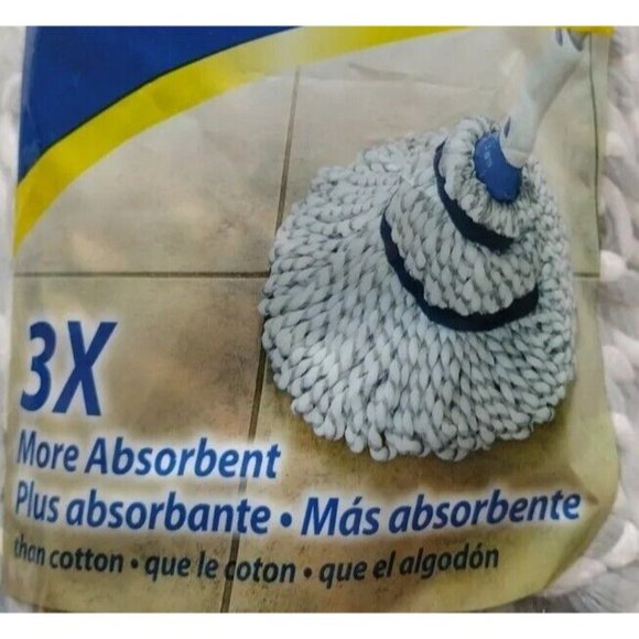 Quickie Wipeout Microfiber Twist Mop Refill Type F 72036 72036M Set Of 2 - Picture 5 of 8